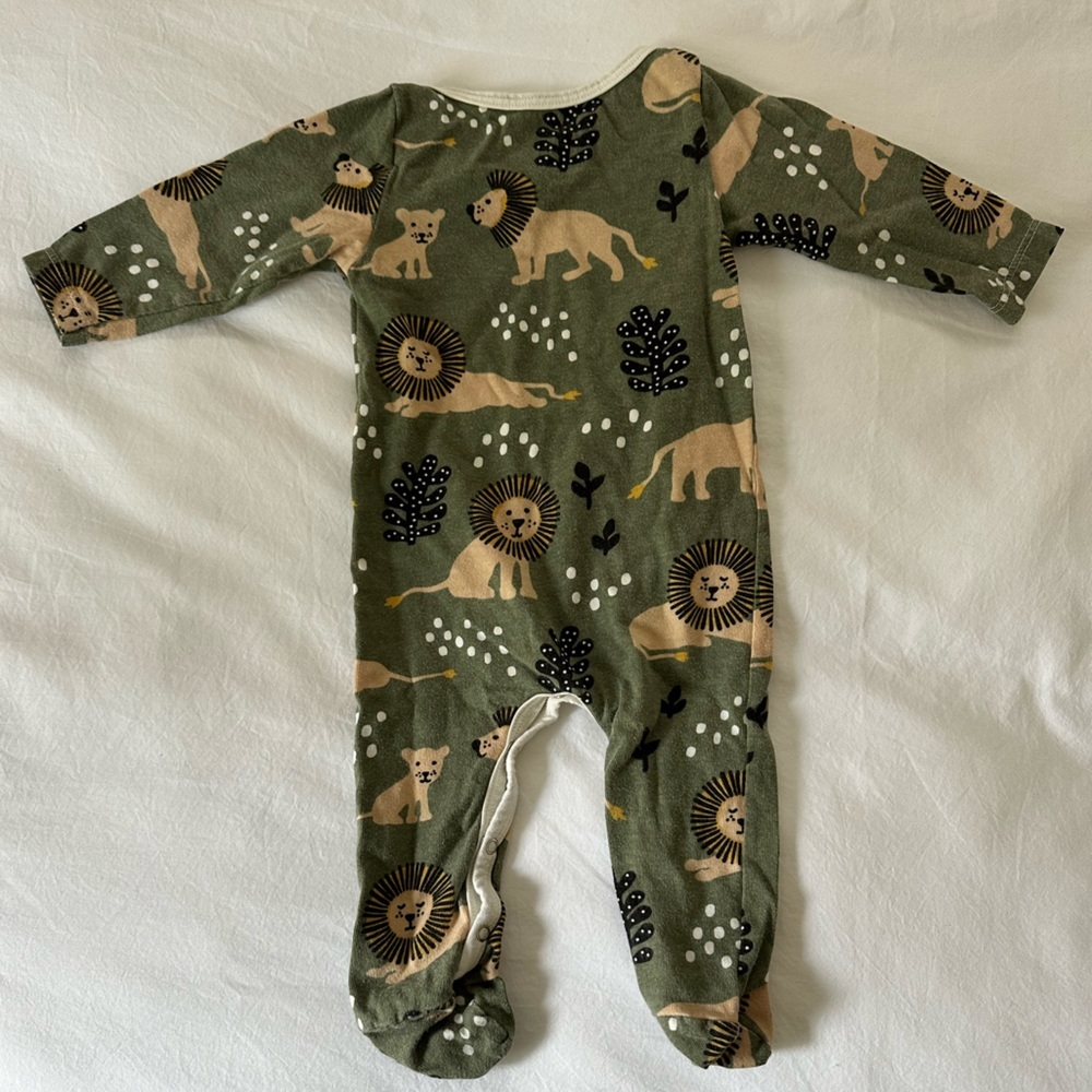 Winter Water Factory Organic Cotton Lion Romper Size 0-3 months - Picture 2 of 4